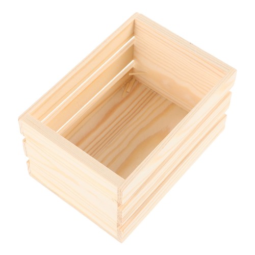 Miniature wooden milk crate - miniature,