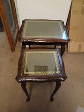 MAHOGANY NEST OF TABLES QUEEN