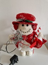 fibre optic xmas snowman 16 inches tall