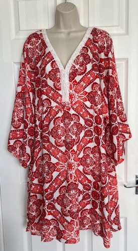 New next ladies red paisley - new,