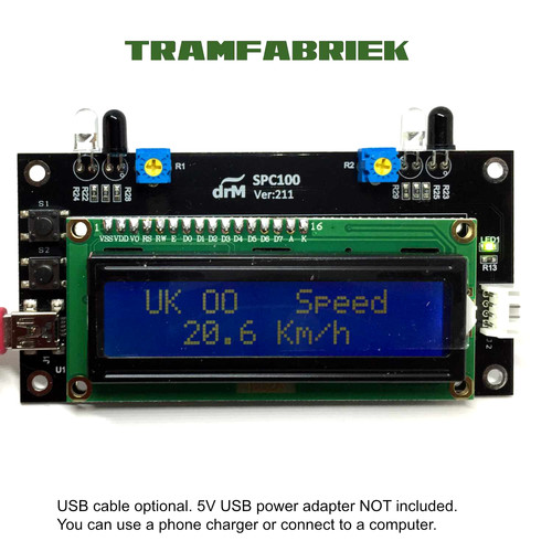 Speedometer for model - , trains