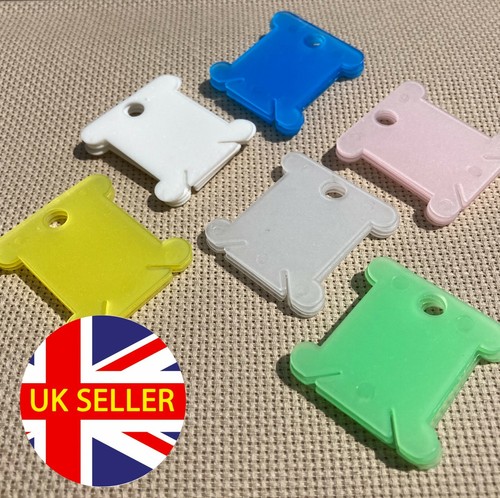Plastic cross stitch bobbins - cross,