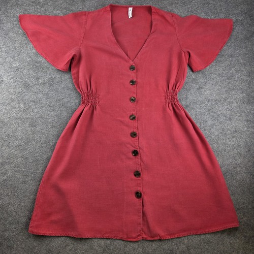 Zara red linen - zara,