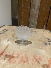 Vintage Clear Glass Seashell Ornament Scallop Shell Home Decor