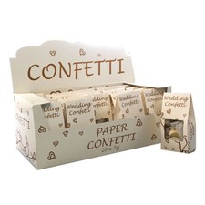 Gold and Ivory Paper Wedding Confetti Romantic Decor for Weddings, Parties and C