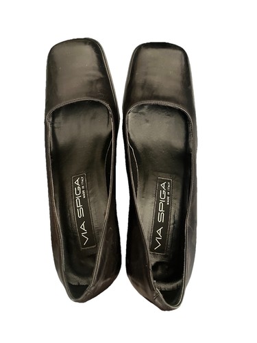 Via spiga black - black, square