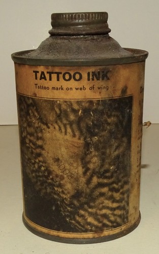 Antique tattoo ink metal - ,