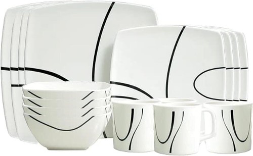 Piece square dinner set - piece,