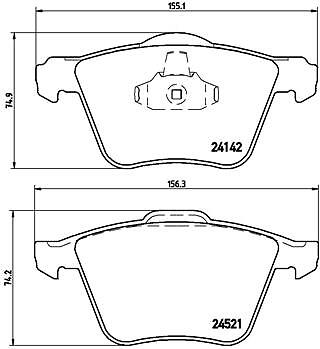 Brake pad set disc - pad,