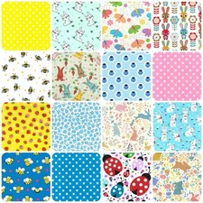 EASTER POLY COTTON FABRIC HALF