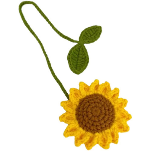 Handmade sunflower car mirror - car,