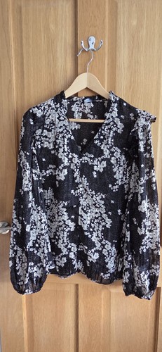Matalan black white floral - white,