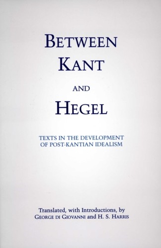 Between kant and hegel h - between, by