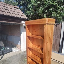 Solid Wood Bookcase Bookshelf Mexican Tall Display Unit Living Room Furniture