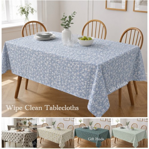Wipe clean pvc tablecloth - clean,
