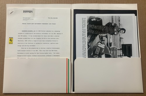 Ferrari 1983 press kit - ferrari, 308