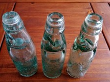 3 Vintage Codd Bottles with