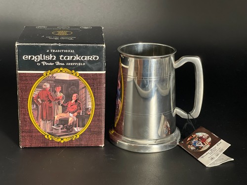 English pewter tankard - english,