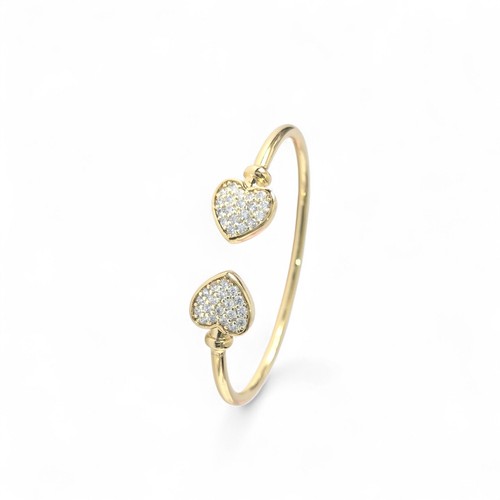 9ct gold kids bangle - kids,