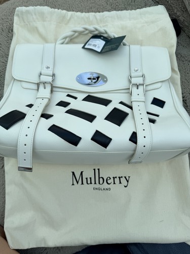 Mulberry white whipstitch - white,