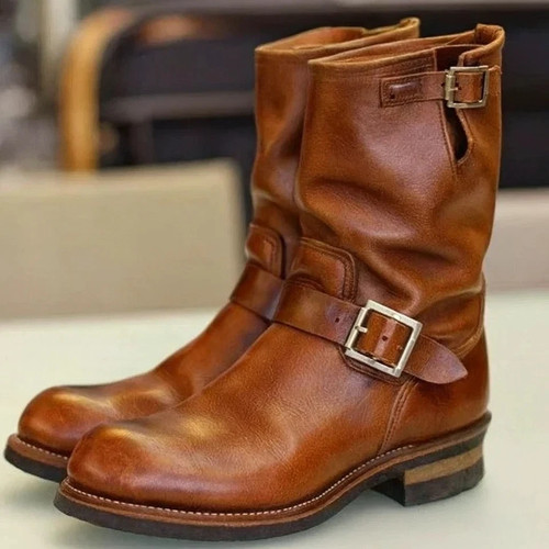 Brown handmade genuine - brown,