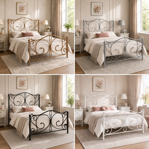 Sofia 4ft6 double metal - metal, bed