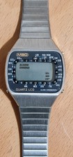 Vintage MBO World Time LCD Watch 1970s