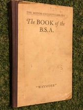 BOOK MANUAL OF THE 1917-29 BSA