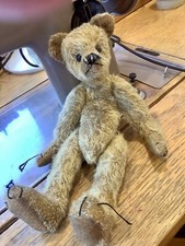 Teddy Bear Sewing Kit. Antique Style.Tatty Mohair. Jointed. 11”  Tim Tittlemouse