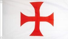 KNIGHTS TEMPLAR RED CROSS FLAG 5' x 3' Medieval Crusaders Masonic Crusades