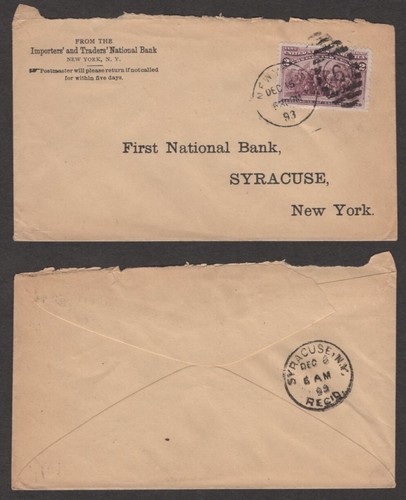 1893 cover cent columbian - 1893,
