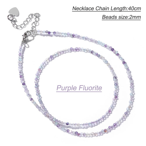 Natural crystal bead - crystal, necklace