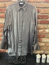 Rita Ora Silver Longer Length Shirt, Size Medium, New Without Tags