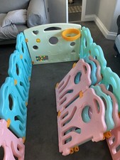 Baby Playpen With Basketball Hoop Activity Centre In/Outdoor Fence Child Toddler