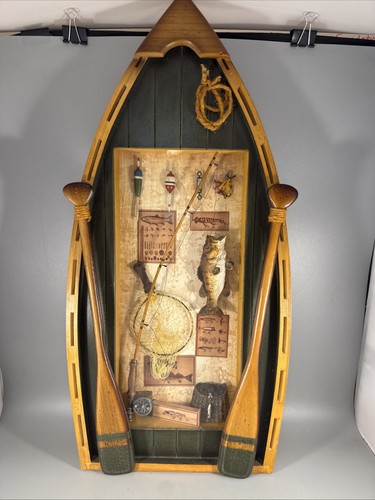Wooden fly fishing row boat - wooden,