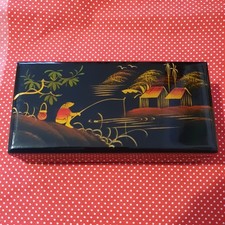 Vintage Black Lacquered