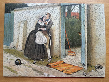 Vintage ZigZag Wooden Jigsaw