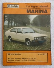 Morris Marina Autodata Car Repair Manual