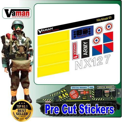 Action man stickers - stickers, helicopter