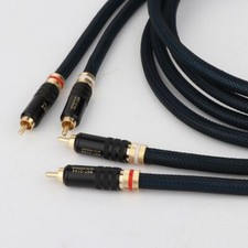 Pair Hifi Audio Rca Cable Wire