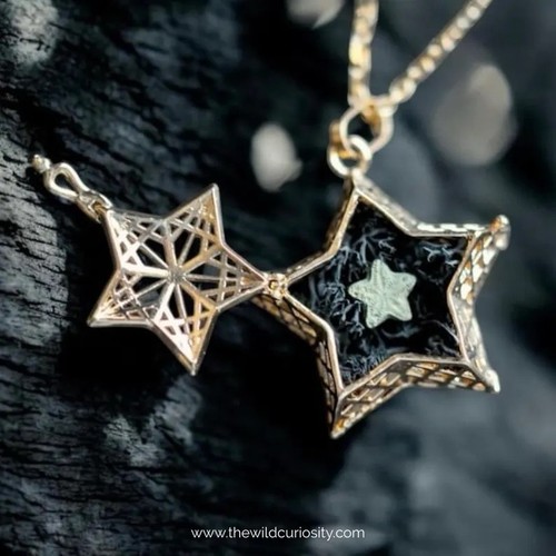 Star locket chain with - &,