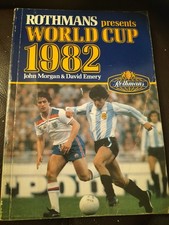 RARE VINTAGE ROTHMANS FOOTBALL YEARBOOK WORLD CUP 1982 JOHN MORGAN DAVID EMERY