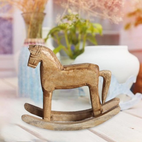 Wooden horse statue rocking - horse,