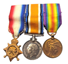 WWI Miniature Medal Trio