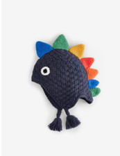 BNWOT next navy blue boys Dinosaur knitted Inca hat size 5-6 year