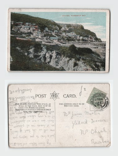 Postcard whitby runswick - -, whitby,