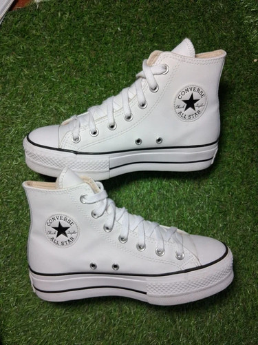Leather converse platform - leather,