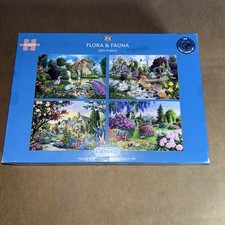Gibsons Flora and Fauna Set of 4 x 500 piece jigsaw Puzzles