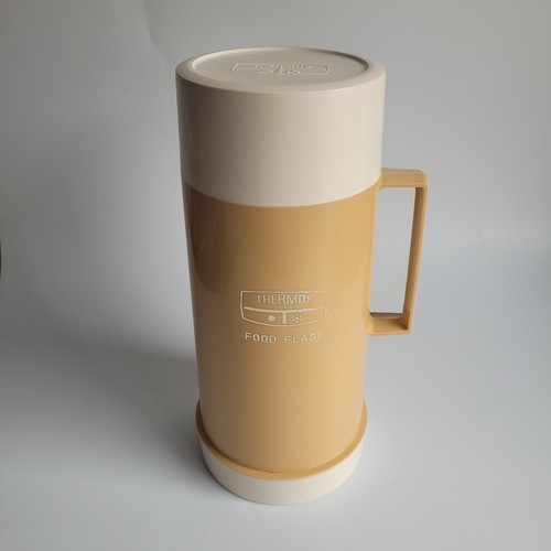 Vintage thermos food - vintage, flask