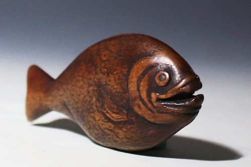 Japan antique netsuke wood - netsuke,